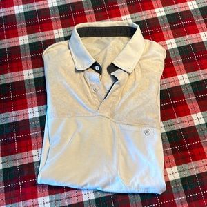 Lululemon cream/white polo size M